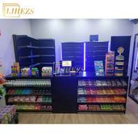Meubles de présentation de tabac électronique sur mesure en bois et verre avec éclairage LED pour magasin