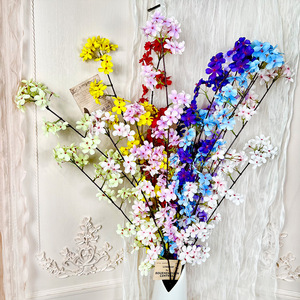 Artificial Pear Blossom <b>Flowers</b> <b>Silk</b> Floral <b>Arrangement</b> Realistic Wedding Home Decorations - Product Image 1