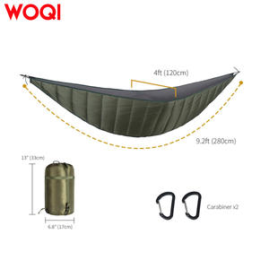 Sac de couchage hybride ultraléger Woqi 0,8 kg en nylon respirant pour le camping, la randonnée, le trekking, les adultes, vert militaire - Product Image 5