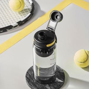 Vaso resistente deportivo sencillo de verano para hombres y mujeres con Infusor de té, botella de plástico para beber - Product Image 4