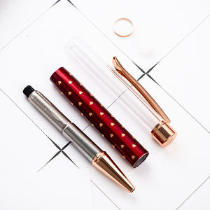 <span class=keywords><strong>Promo</strong></span> kreatif DIY pelampung cair Glitter tabung kosong memutar bolpoin kosong dengan Logo kustom - Product Image 5