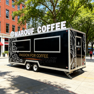 Camions de restauration rapide de 16 pieds à vendre, chariot mobile de rue avec cuisine complète, remorque alimentaire conforme aux normes américaines - Product Image 3