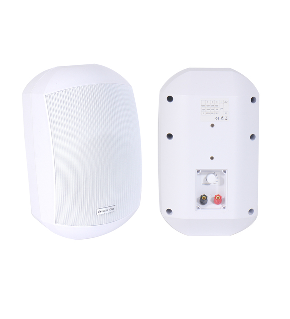 All Weather 8 Ohm 70V 100V 6.5 Inch IP66 Waterproof Outdoor Wall Mount Speaker with 8 Inch Weatherproof Woofer