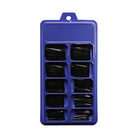 Vente d'usine 100 pièces/boîte bricolage faux ongles ongles artificiels en plastique avec embouts de presse différents modèles acryliques emballage de la boîte