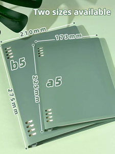 Buku catatan A5/B5, sampul PP buku harian siswa estetika tinggi dapat dilepas gradien - Product Image 5