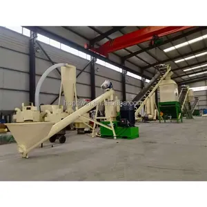 High quality complete biomass pellet production line, olive pomace pellet production line