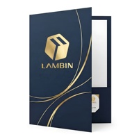 Sobre Plegable de Papel Couché para Presentaciones, con Ranura para Tarjetas de Visita, Impreso y Personalizado, para Uso en Oficina