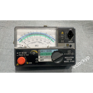 Medidor Eléctrico Kyoritsu (KYORITSU) 3144A Kyumeg de 2 Rangos, Pequeño, para Medir Resistencia de Aislamiento, Usado - Product Image 3