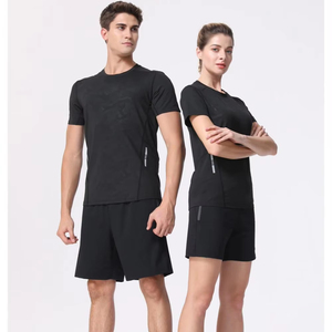 2025 Tùy Chỉnh Khô Phù Hợp Của Nam Giới Chạy T-Shirt Chất Lượng Cao Polyester 90% Spandex 10% Thể Thao In Dệt Kim Vải - Product Image 2