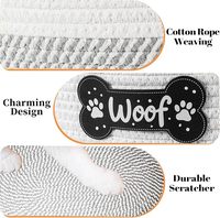 Panier de rangement pour jouets pour chien avec poignées - Pliable, écologique, 100% coton tissé, design moderne, forme polyvalente pour une utilisation multi-usages