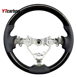 พวงมาลัยหนังแท้ลายไม้สไตล์วินเทจ YTcarbon สำหรับ Leaf 17+ <span class=keywords><strong>Nismo</strong></span> อะไหล่ตกแต่งภายในรถยนต์ JDM - Product Image 2