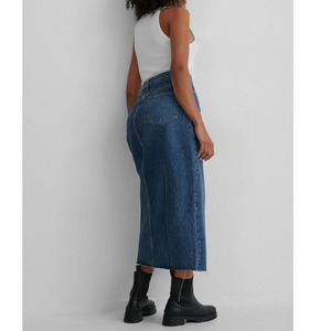 Wholesale Denim Office <strong>Skirt</strong> for Woman Long Summer Jeans Plus Size <strong>Split</strong> <strong>Skirts</strong> for Women Ladies - Product Image 4
