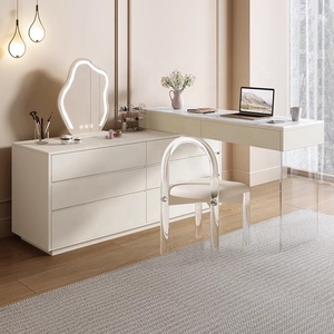 Coiffeuse de style nordique de <span class=keywords><strong>haute</strong></span> qualité, table à maquillage moderne, ensembles de maquillage multifonctionnels, coiffeuse avec miroir et lumières - Product Image 3