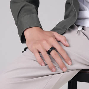 Anillos Giratorios de Acero Inoxidable 316L con Baño de Oro PVD de 14k y 18k, Resistentes al Agua y al Deslustre, de Buena Calidad, para Mujer - Product Image 6