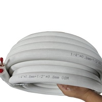 Rouleau de tubes de cuivre pour climatiseur, accessoire de réfrigération à 1/4 1/2, isolé, bon marché, r410a