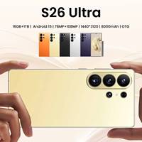 Smartphone S26 ULTRA 5G LTE, écran OLED 7,3 pouces 144 Hz, appareil photo 108 MP, batterie 8000 mAh, 1 To de ROM, processeur octa-core, double SIM CDMA, espagnol, anglais