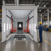 Cabine de peinture industrielle complète avec ventilateur et filtre