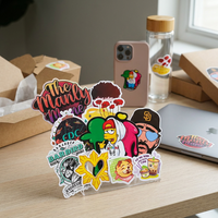 Autocollants en vinyle découpés sur mesure, imperméables, résistants aux UV et aux rayures, étiquettes adhésives en PVC pour skateboard, bouteille, boîte cadeau