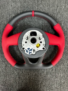 Volant perforé en cuir lisse noir avec surpiqûres pour Volkswagen <span class=keywords><strong>Golf</strong></span> 8 - <span class=keywords><strong>Prix</strong></span> de gros - Product Image 6