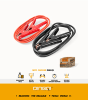 Cables de Arranque para Batería de Coche de 300A/500A, 2.5M, Núcleo de Cobre Puro, Aislamiento de PVC-25, Abrazaderas, Cables de Rescate de Arranque de Emergencia