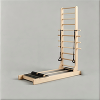 Appareil d'entraînement fonctionnel bidirectionnel Pilates Ladder Trainer à double plateforme coulissante pour l'équilibre du tronc, idéal pour les studios commerciaux (OEM)