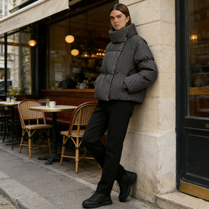 Piumino Parka Corto <span class=keywords><strong>Oversize</strong></span> Nero da <span class=keywords><strong>Donna</strong></span> LOVEXUAN, <span class=keywords><strong>Giacca</strong></span> <span class=keywords><strong>Invernale</strong></span> Imbottita in Piuma d'Anatra da <span class=keywords><strong>Donna</strong></span> / Cappotto da <span class=keywords><strong>Donna</strong></span> - Product Image 4