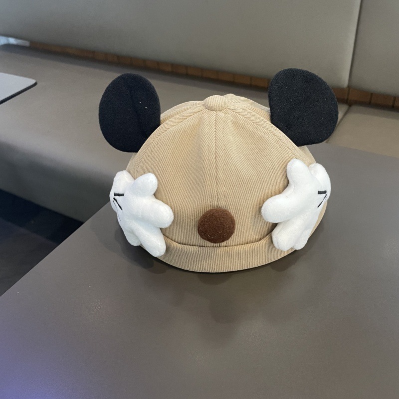 bonnet enfant en kaki