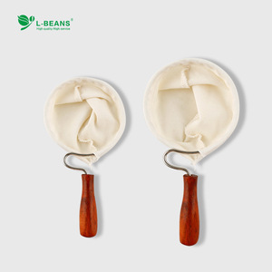 ถุงกรองกาแฟแบบเท L-Beans ด้ามไม้ ผ้าฟลานเนล ขนาด 86 มม. ขนาดเล็ก-ใหญ่ สีพื้น - Product Image 1