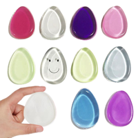 Éponge de maquillage professionnelle en gel de silice en forme de dessin animé, applicateur en silicone, blender, éponge en silicone en forme de goutte d'eau pour la beauté
