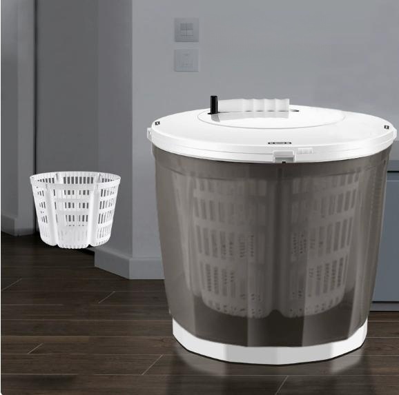 Portable Hand Manual Clothes Non-Electric Washing Machine, Spin Dryer, Counter Top Washer/Dryer Manual Washing Machine