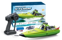 Bateau télécommandé RC 2.4G, Nacelle RC, Bateau RC haute vitesse, Navire RC électrique étanche avec fonction de rappel de batterie faible
