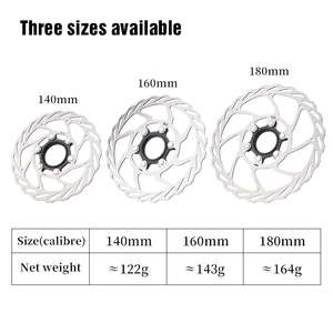 Rotor de frein à <span class=keywords><strong>disque</strong></span> <span class=keywords><strong>Centerlock</strong></span> en acier inoxydable LEBYCLE 140/<span class=keywords><strong>160</strong></span>/180 mm - Product Image 2