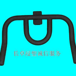 Nous réalisons le traitement par revêtement par immersion des composants métalliques, y compris le revêtement par immersion personnalisé du PVC pour les poignées de divers équipements de fitness. - Product Image 4