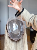 SHY Mini perruque à clipser en cheveux humains de qualité supérieure, Lace Front 5*5, Topper 8*8, pour un port quotidien confortable, Fournisseur d'usine pour femmes
