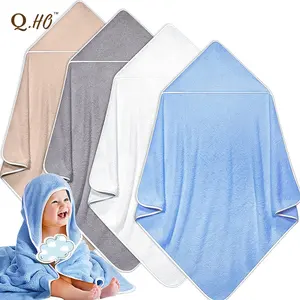 Factory direct sales Super Soft Absorbent Shower Essentials microfiber Coral Fleece Baby Hooded Towels