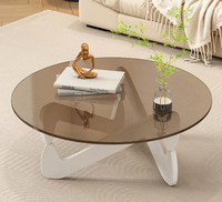 Tables basses, table basse moderne de luxe, table basse ronde moderne d'intérieur, table basse en bois faite à la main, meubles de salon en gros