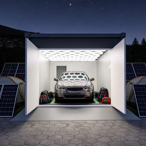 Grand espace de rangement à prix abordable : Garages préfabriqués personnalisés <span class=keywords><strong>pour</strong></span> le stockage de marchandises, avec toit plat, abri de voiture et <span class=keywords><strong>carport</strong></span> en kit. - Product Image 2