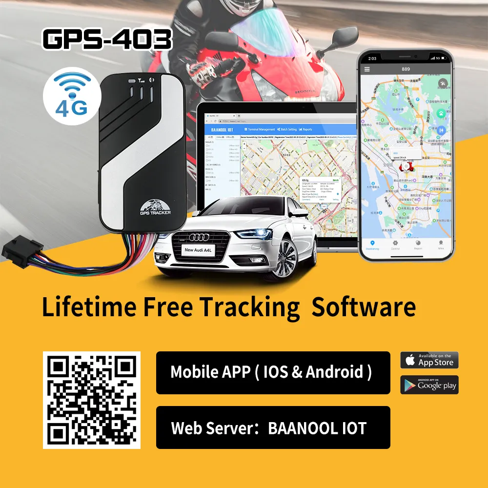 4G GPS COBAN factory 403 Vehicle Engine Stop with Free Tracking Platform Car Tracking Device Waterproof IP67 Small GPS Tracker