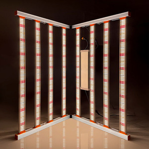 Sistema de cultivo hidropónico 2024 con barra de luz Horticultura 5X5 Espectro completo comercial 320W Led Grow Light - Product Image 5