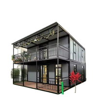 Maison modulaire préfabriquée moderne de luxe de haute qualité, à deux étages, extensible, en conteneur, prix Australie SAA