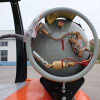 Chariot élévateur à fourche au propane de 2,5 tonnes à haute efficacité, double alimentation GPL/essence, vitesse de levage rapide avec moteur japonais de haute qualité