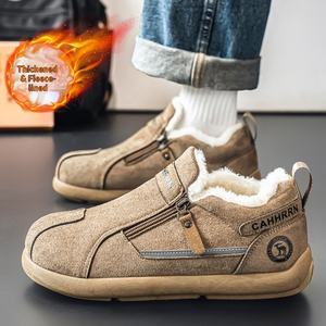 <span class=keywords><strong>Botas</strong></span> de Nieve para <span class=keywords><strong>Hombre</strong></span>, de Invierno, para Exteriores, de Gamuza y Cuero, con Suela de PVC Gruesa, Cálidas, Casuales, de Algodón, Antideslizantes y a la Moda - Product Image 2