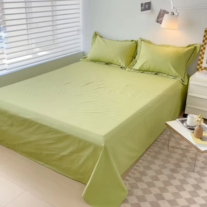 Lenzuolo in morbido cotone egiziano tessuto per la casa di lusso 400TC 100 _ lenzuola basse di cotone biancheria da letto singola matrimoniale King Size copriletto - Product Image 5