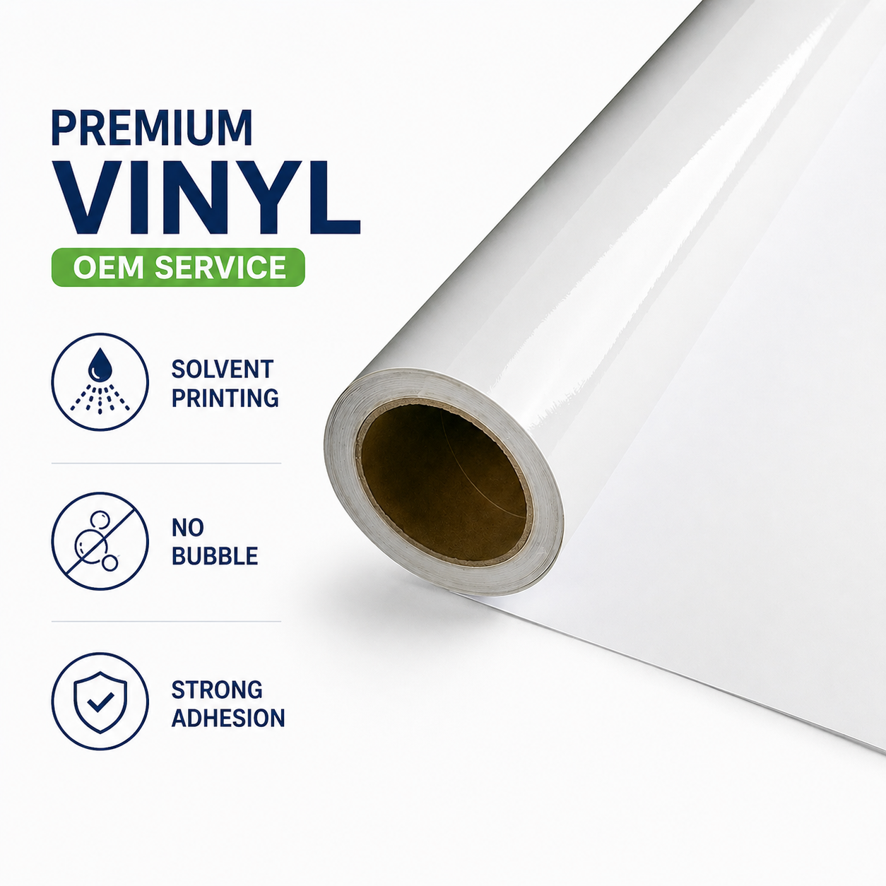 No Bubble Self Adhesive Vinyl Film PVC Adhesive Film Printable Vinyl Sticker Roll for Car Wrap Bus Advertising Manufacturer