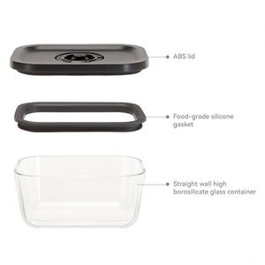 Conteneur alimentaire sous vide en verre Ikoo, conteneur de stockage alimentaire sous vide avec pompe électrique - Product Image 3