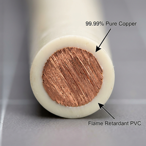 Fil électrique en cuivre monobrin PrimePro 1,5 mm² BV |   Câble de qualité industrielle EPC isolé en PVC, norme IEC (100 m/rouleau) - Product Image 2