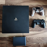 Console de Jeu PS4 Pro d'Occasion 1 To avec Manette, Permet l'Installation de Jeux