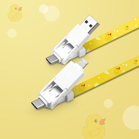 Contoh Barang Gratis Ongkir: Kabel Pengisi Daya Tipe C dengan Tali Lanyard, Kabel Pengisi Daya Cepat 6 in 1 dari Polyester untuk Hadiah Promosi