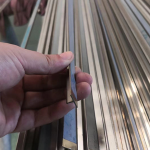 Tira embellecedora de azulejos, espejo recubierto de titanio, de acero inoxidable, oro rosa, 201, 304 T, forma tradicional, <span class=keywords><strong>Longford</strong></span> - Product Image 4