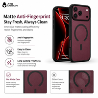 Coque de téléphone magnétique ATB Wholesale pour iPhone 18 17 16 15 14 Pro Max, finition mate, durable, toucher agréable, protection intégrale, emballage personnalisé